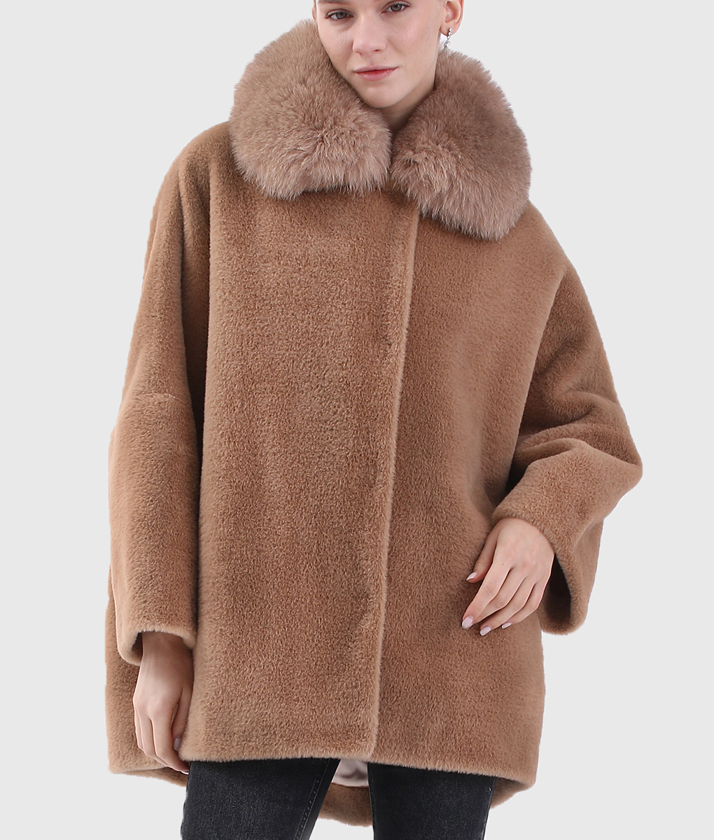 Briony Women's Brown Real Fox Fur Coat | NYC Jackets