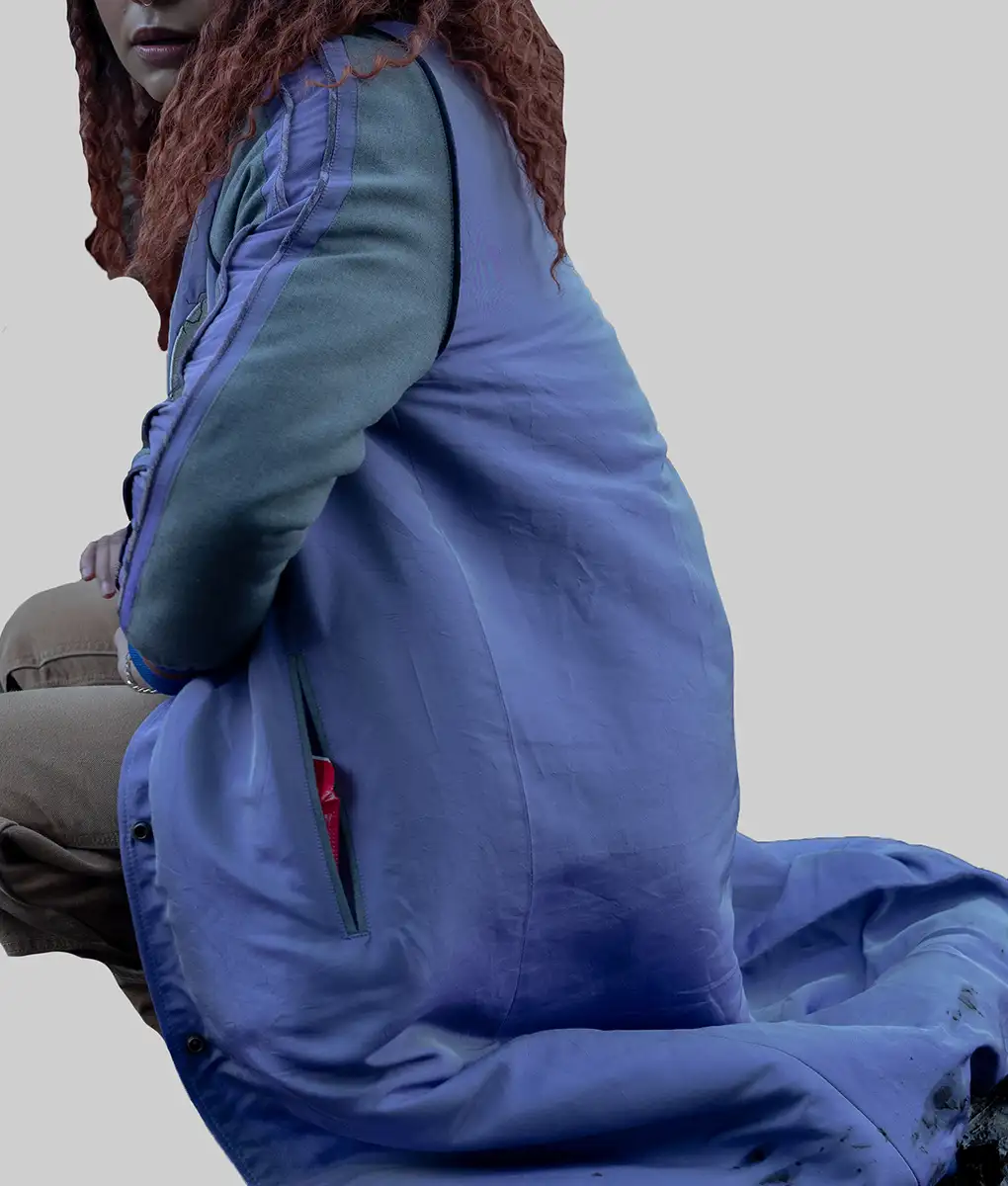 Dead Boy Detectives 2024 Crystal Palace Trench Coat-Side View