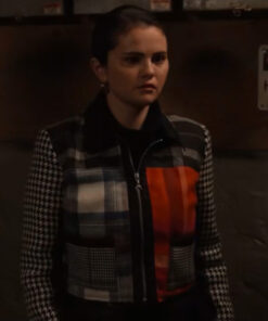Only Murders in the Building S03 Selena Gomez Tartan Jacket - Mabel Mora Only Murders in the Building Tartan Jacket - Front View