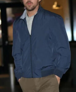 Ryan Gosling Papyrus 2 Blue Jacket - Papyrus 2 Blue Jacket | SNL Ryan Gosling Blue Jacket - Front View3