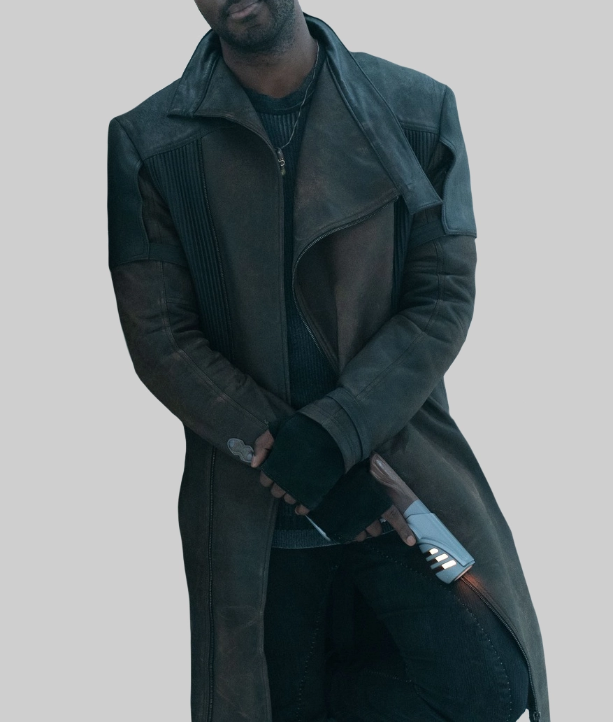 Star Trek: Discovery Cleveland Booker Leather Trench Coat - David