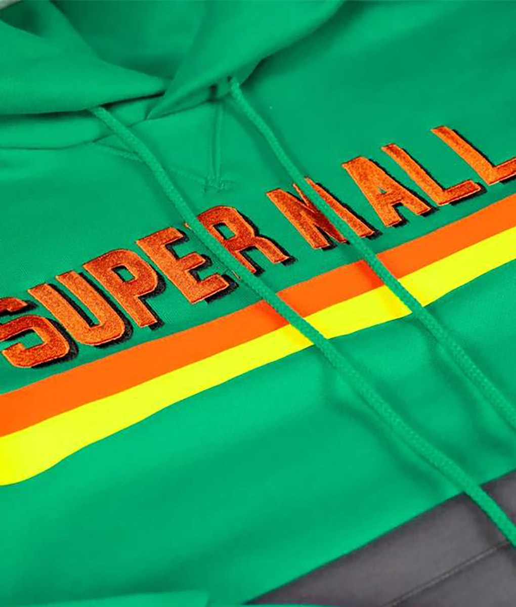 Super Mall Hoodie - Super Mall Hoodie - Close uP View