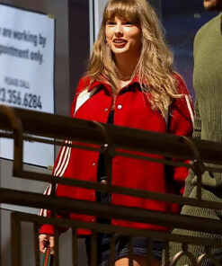 Taylor Swift Red Varsity Jacket - Taylor Swift Red Varsity Jacket - Front View3