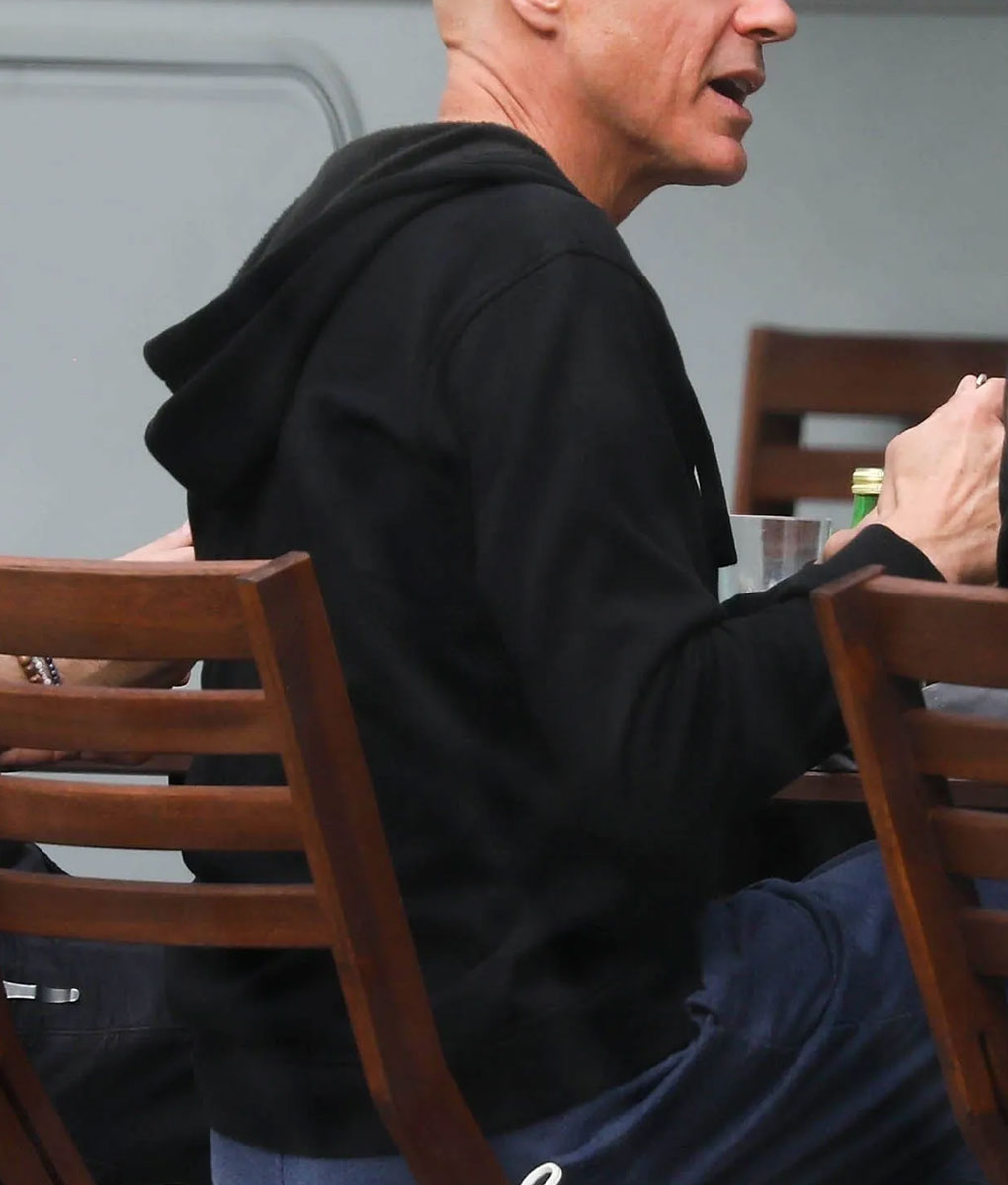 The Sympathizer Robert Downey Jr. Black Hoodie - Robert Downey Jr. The Sympathizer 2024 Black Hoodie - Side View