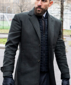 Zeeko Zaki FBI Grey Wool Overcoat - Zeeko Zaki FBI Omar Adom Grey Wool Overcoat - Front View