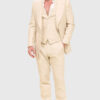Chris Hemsworth White Suit - Met Gala 2024 Chris Hemsworth Beige Suit - Front VIew