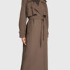 Dakota Johnson Cotton Coat - Dakota Johnson Leave With Dinner In New York - Front VIew