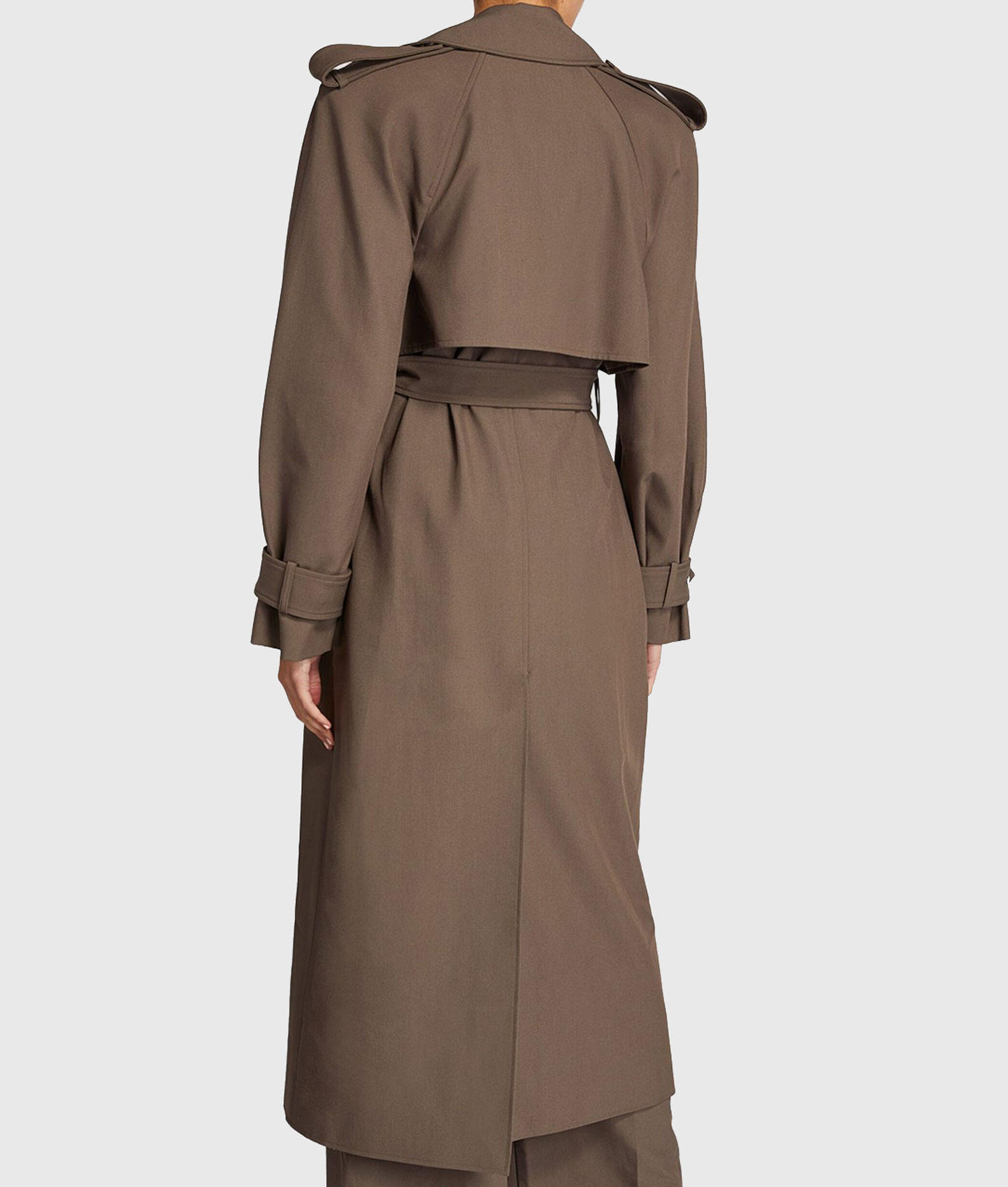 Dakota Johnson Cotton Coat - Dakota Johnson Leave With Dinner In New York - Back VIew