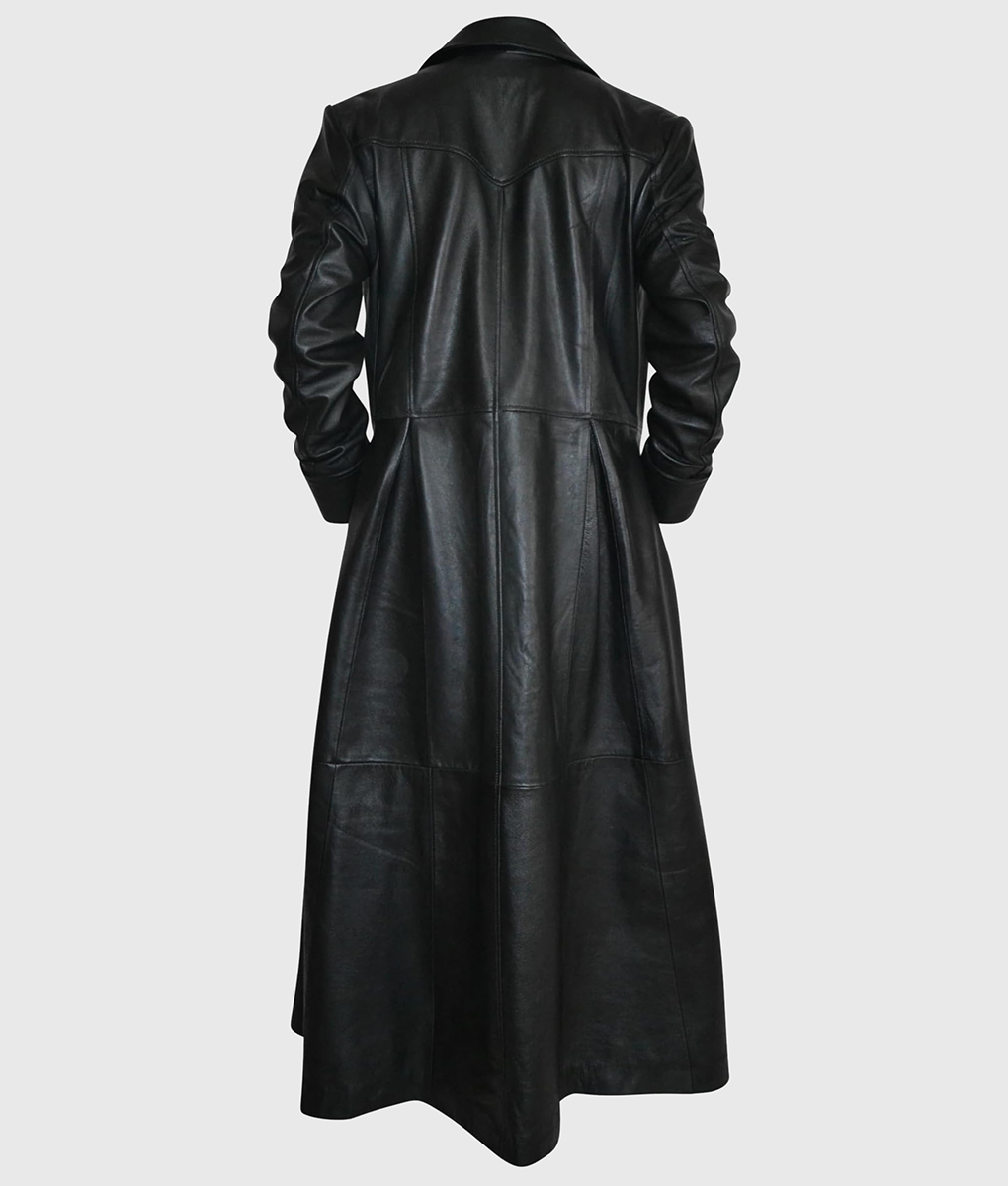 Eric The Crow Trench Coat - Brandon Lee Costume The Crow Trench Coat - Back View