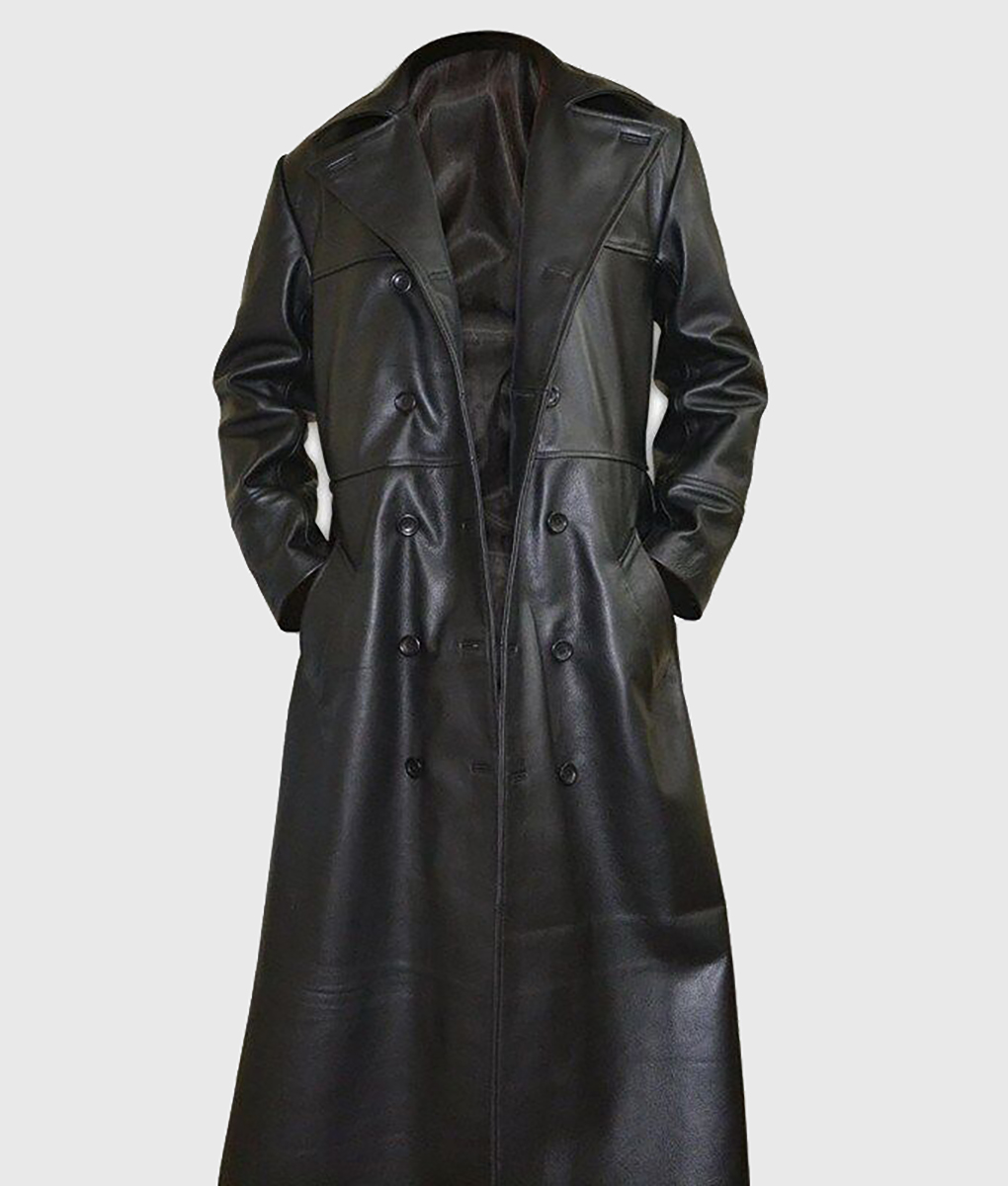 Eric The Crow Trench Coat - Brandon Lee Costume The Crow Trench Coat - Front VIew2