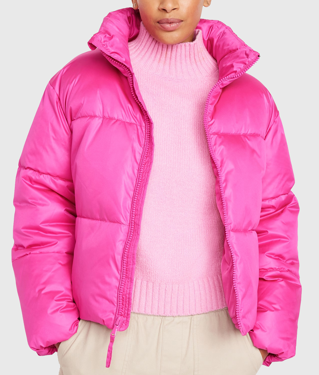 Karol G Pink Puffer Jacket NYC Jackets