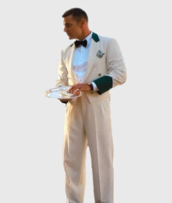 Palm Royale Ricky Martin White Suit - Palm Royale Robert Ricky Martin White Suit - Front View2