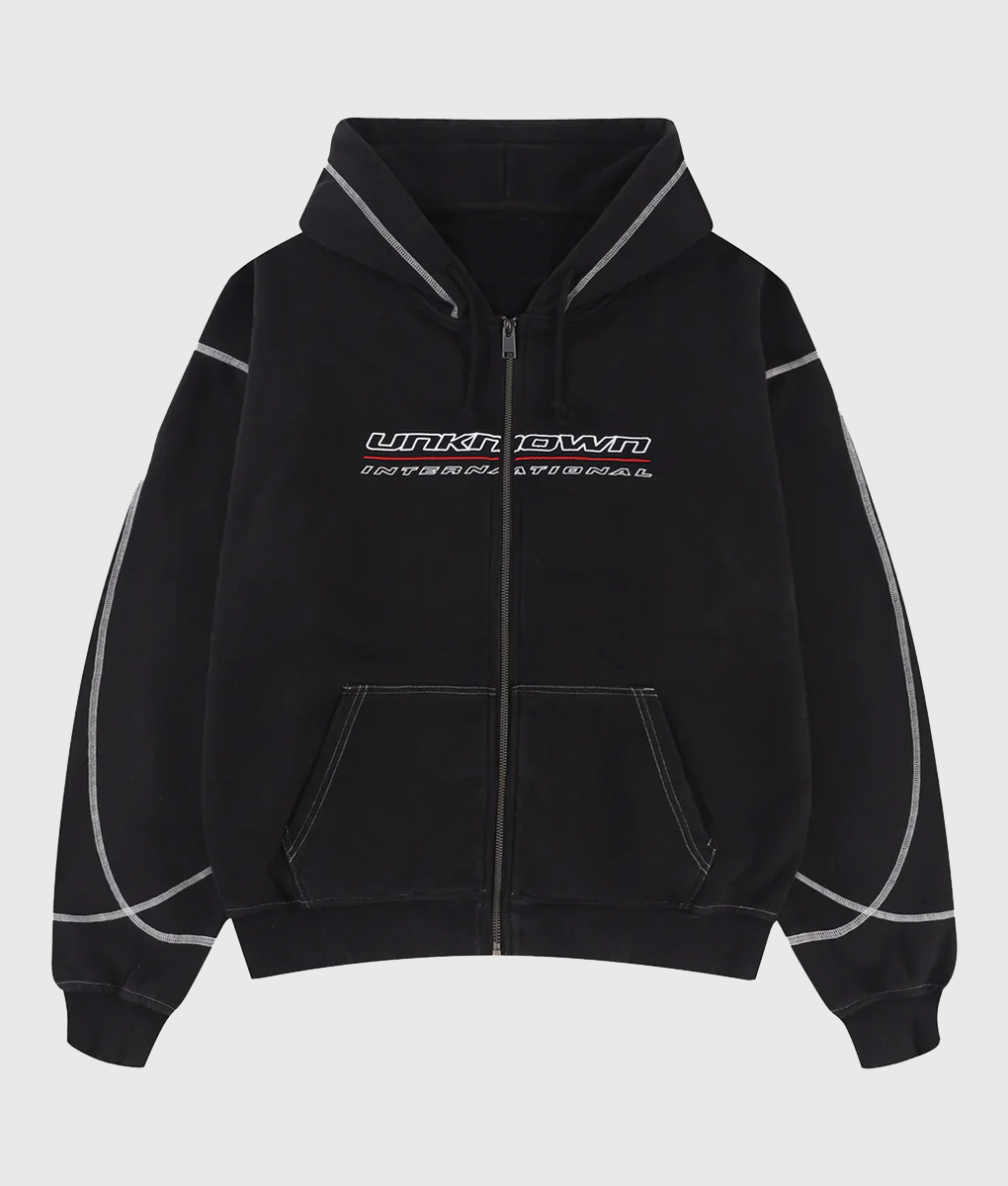 Rosé Black Hooded Bomber Jacket