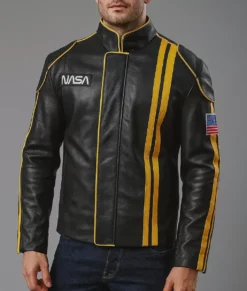 The Fall Guy Ryan Gosling Black Leather Jacket-Front