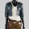 Star Wars Outlaws Kay Vess Blue Cropped Jacket - Star Wars Outlaws Kay Vess Cropped Jacket - Front View