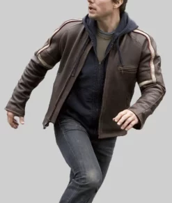 War of the Worlds 2005 Tom Cruise Brown Leather Jacket - Side View