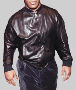 Mike Tyson Black Leather Jacket