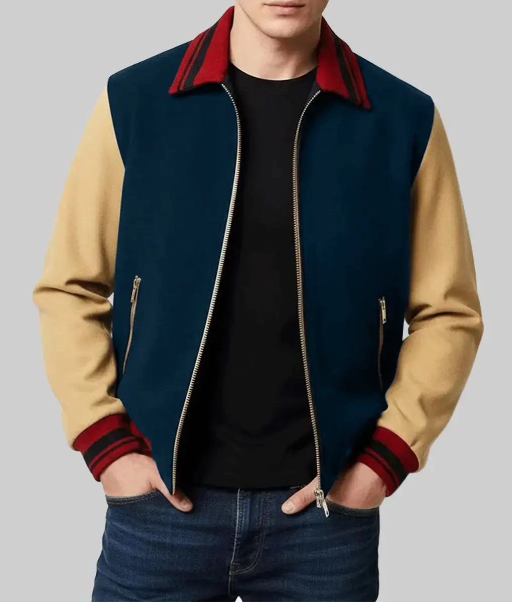 Stranger Things Noah Schnapp Bomber Jacket-Front