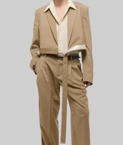 Rebecca Ferguson Cropped Blazer - San Diego Comic-Con Rebecca Ferguson Brown Cropped Blazer-3