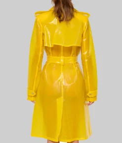 Gigi Hadid Yellow PVC Coat - Deadpool After Party Gigi Hadid Yellow PVC Coat-2