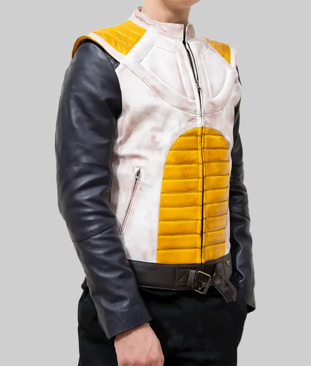 Dragon Ball Z Vegeta Leather Jacket - Dragon Ball Z Vegeta Mens Leather Jacket-4
