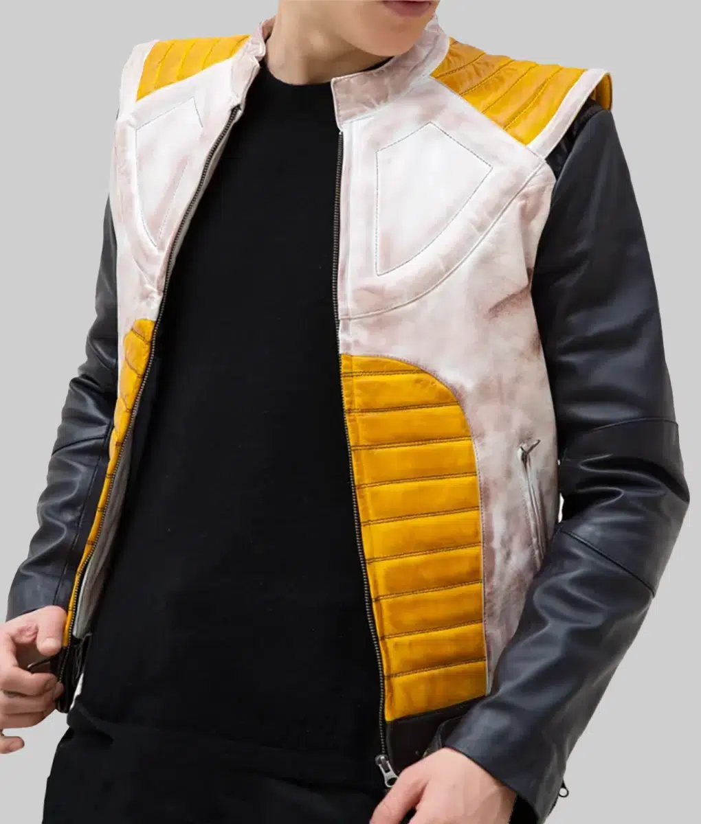 Dragon Ball Z Vegeta Leather Jacket - Dragon Ball Z Vegeta Mens Leather Jacket-1