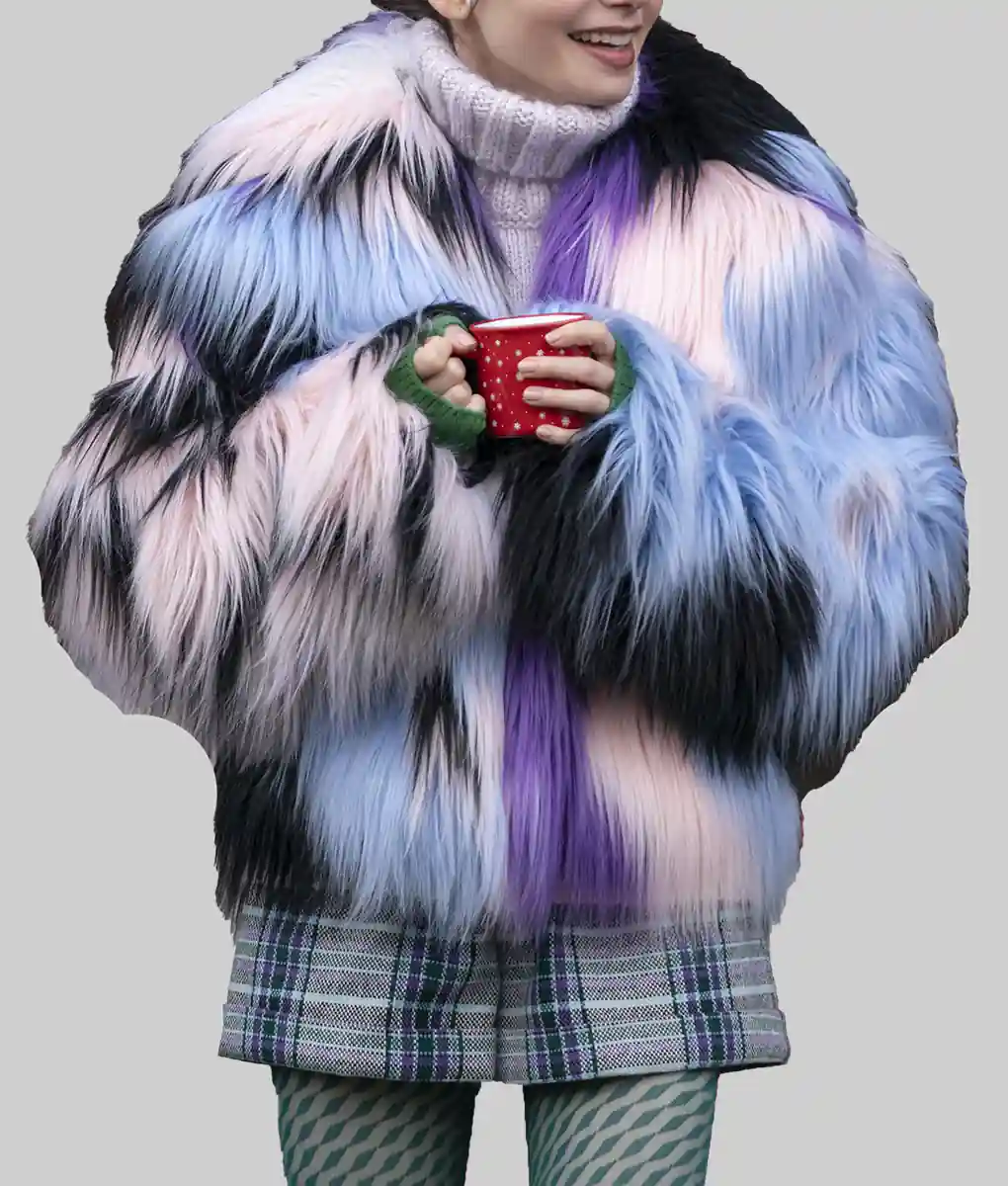 Emily in Paris Lily Collins (Emily Cooper) Fur Coat - NYC Jackets