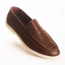 Louis Mens Brown Dress Leather Loafers - Mens Brown Dress Leather Loafers-6