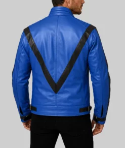Michael Jackson Thriller Blue Leather Jacket | NYC Jackets
