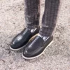Ned Mens Black Dress Leather Loafers - Mens Black Dress Leather Loafers-5