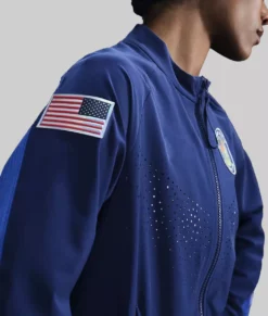 Simone Biles Track Jacket - Simone Biles Blue Track Jacket-1