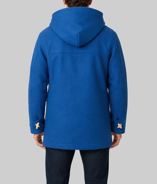 Paddington in Peru Blue Wool Blend Coat | NYC Jackets
