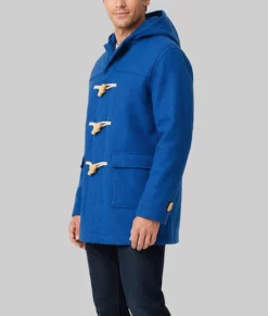 ビッグフードパディントンコート　D-VEC Paddington in Peru Blue Wool Blend Coat | NYC Jackets