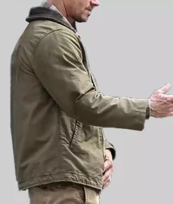 The Union 2024 Mark Wahlberg Cotton Jacket - The Union 2024 Mark Wahlberg Olive green Cotton Jacket-3