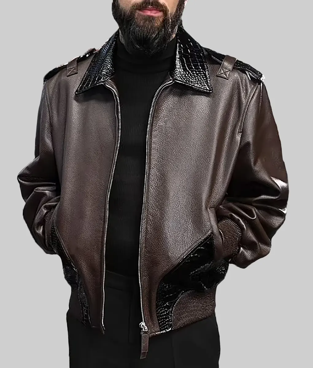 New York Fashion Week Zayn Malik Brown Bomber Jacket | NYC Jackets