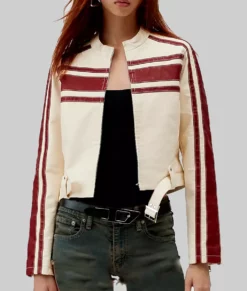 All American Homecoming Camille Hyde Leather Jacket-Front View