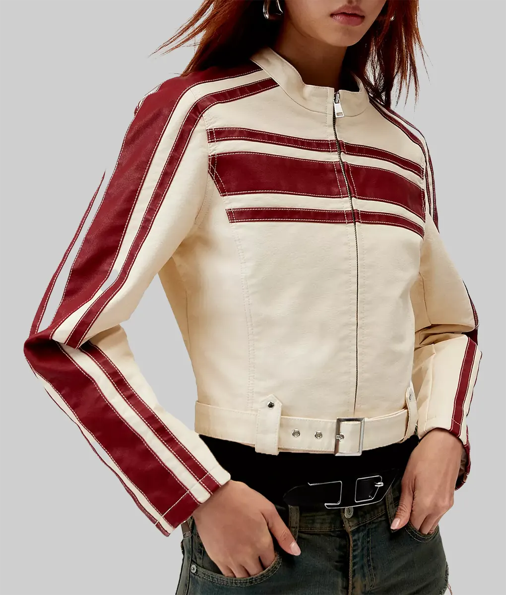 All American Homecoming Camille Hyde Leather Jacket-Side View