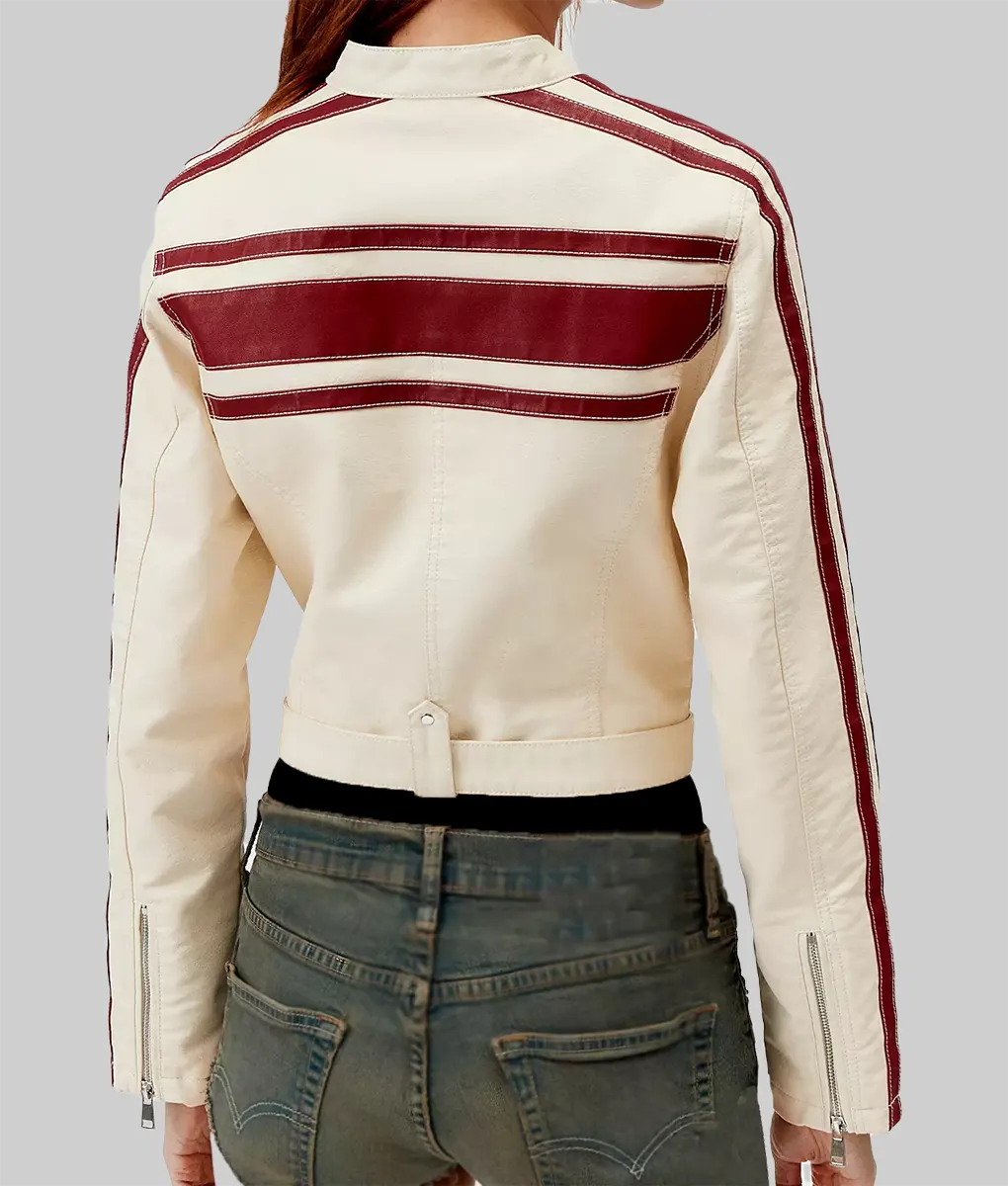 All American Homecoming Camille Hyde Leather Jacket-Back View