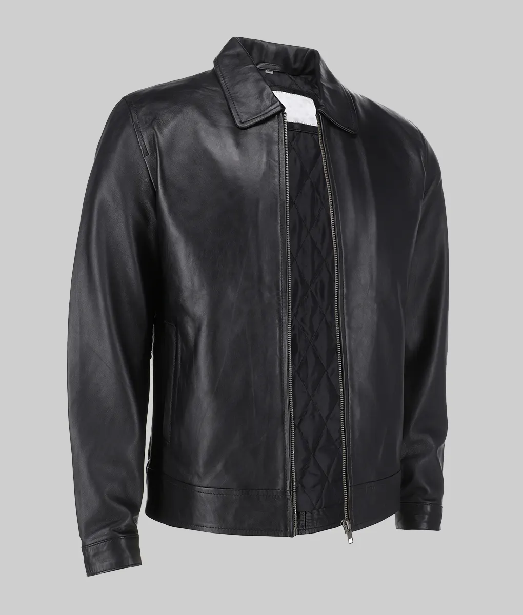 Leather Jacket Jacket United Colors Of Benetton Men Solid Shirt