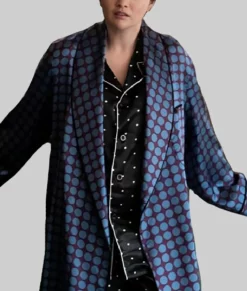 Only Murders in the Building Mabel Mora Polka Dot Robe Coat-Front View