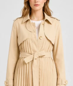 Only Murders in the Building Selena Gomez Trench Coat-Zoom