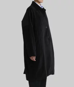 The Room Next Door Julianne Moore Big Blobby Black Coat-Side View