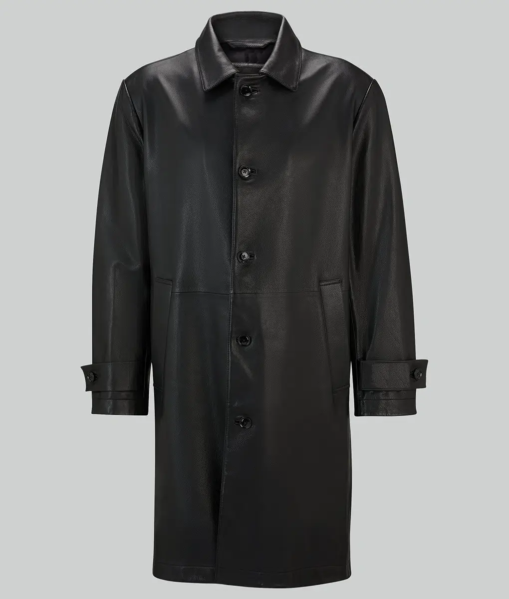 Tennis Championships Zayn Malik Black Leather Coat | NYC Jackets