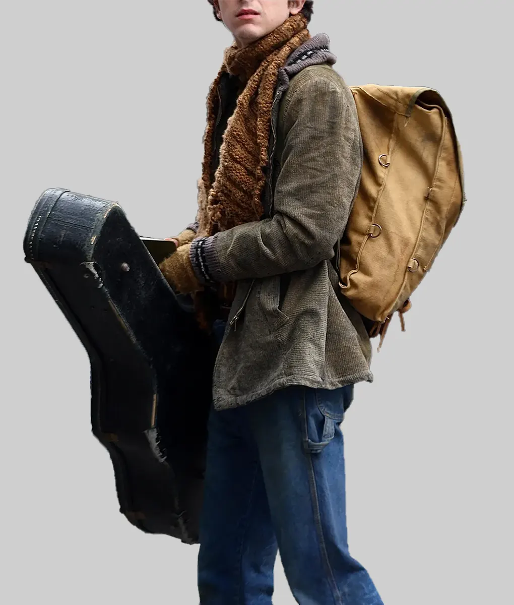 A Complete Unknown Timothee Chalamet Corduroy Jacket-Side View