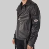 Joe Mens Brown Distressed Biker Leather Jacket - Biker Leather Jacket-1