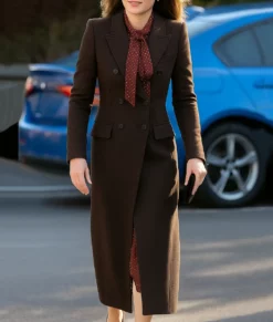 Kate Middleton Double Breasted Wool Coat-Front