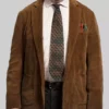 Ludwig David Mitchell Brown Corduroy Blazer-Front View