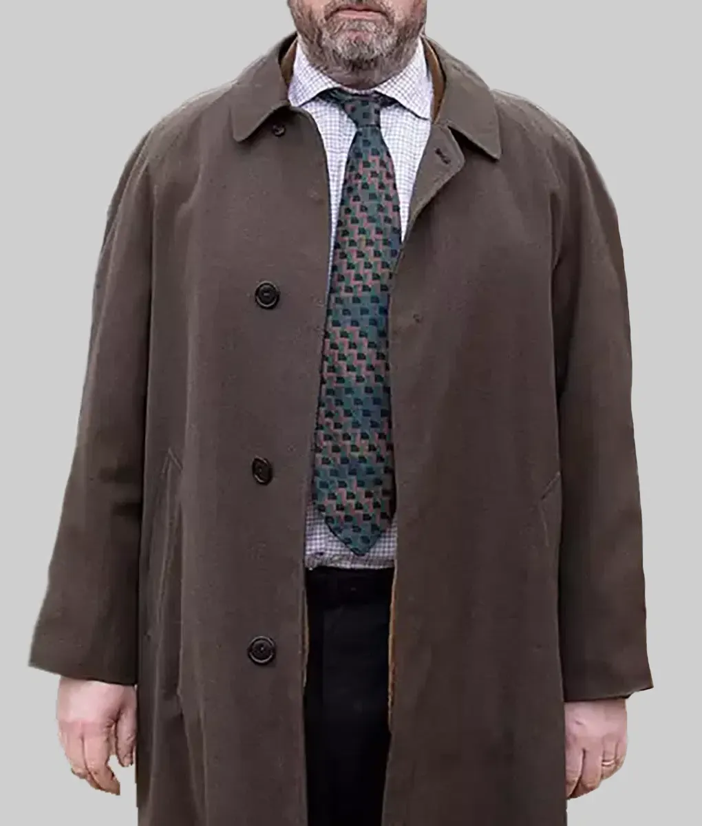 Ludwig David Mitchell Brown Wool Trench Coat | NYC Jackets