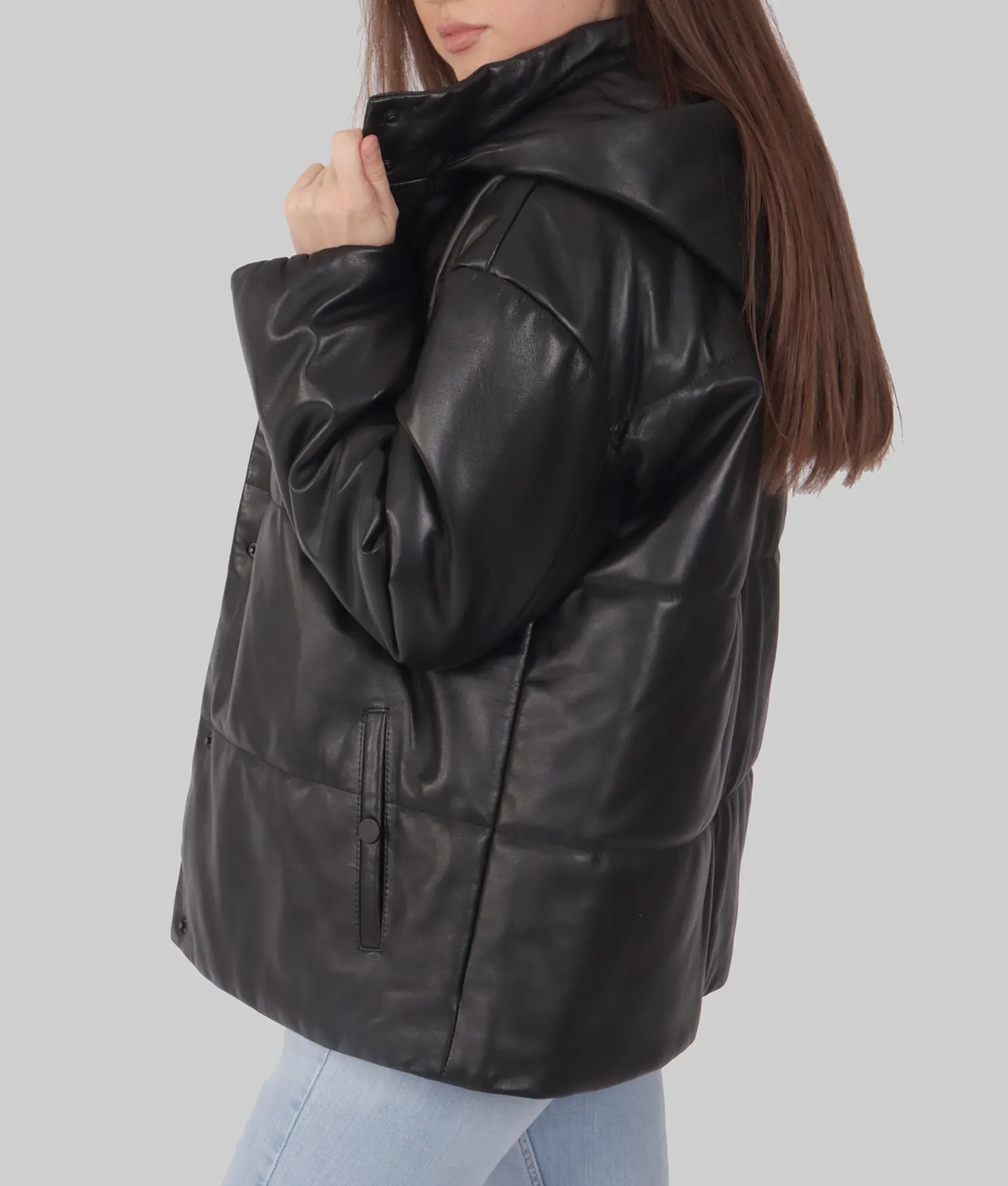 Melissa Womens Black Leather Jacket | NYC Jackets