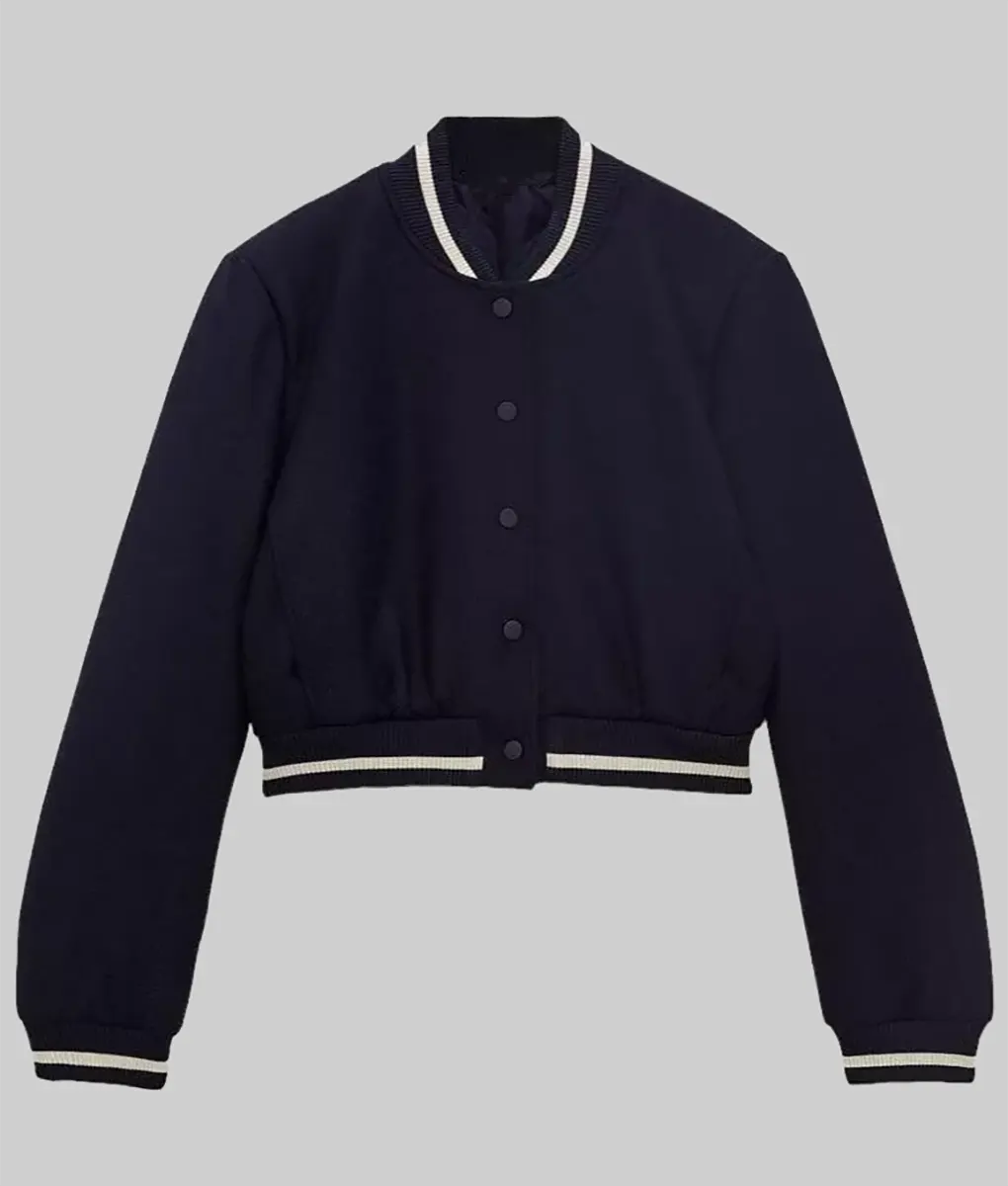 Nobody Wants This Kristen Bell Blue Bomber Jacket-Generic